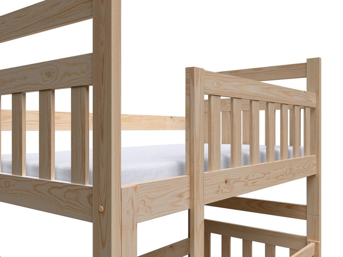 ETAGENBETT DINOS mit Bettkasten 80x160 cm Kieferfarben - Kieferfarben, Holz (80/160cm) - MASSENO