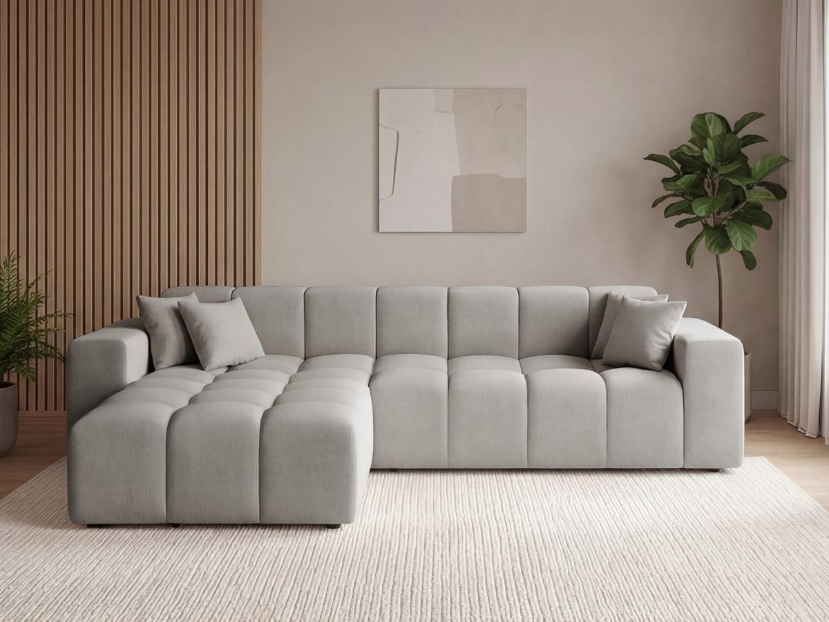 ECKSOFA Loopo Grau Links - Grau, Holz/Textil (265/180cm) - Graingold