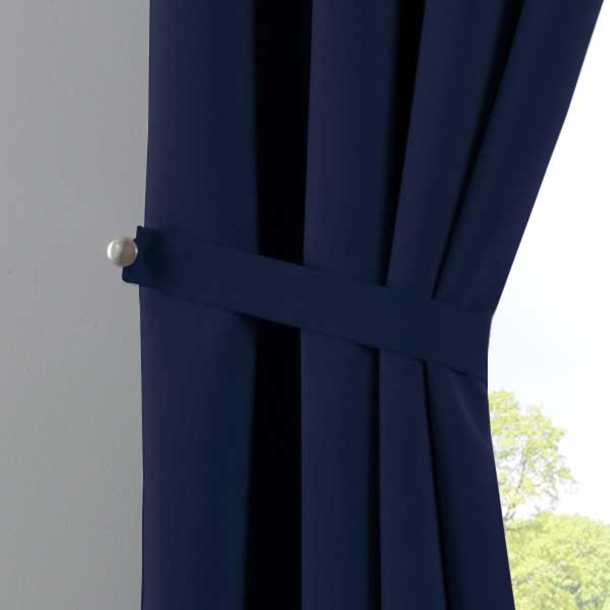 VORHANG »NEW YORK« HxB 225x140 cm Blau - Blau, Textil (140/225cm) - Gardinenbox