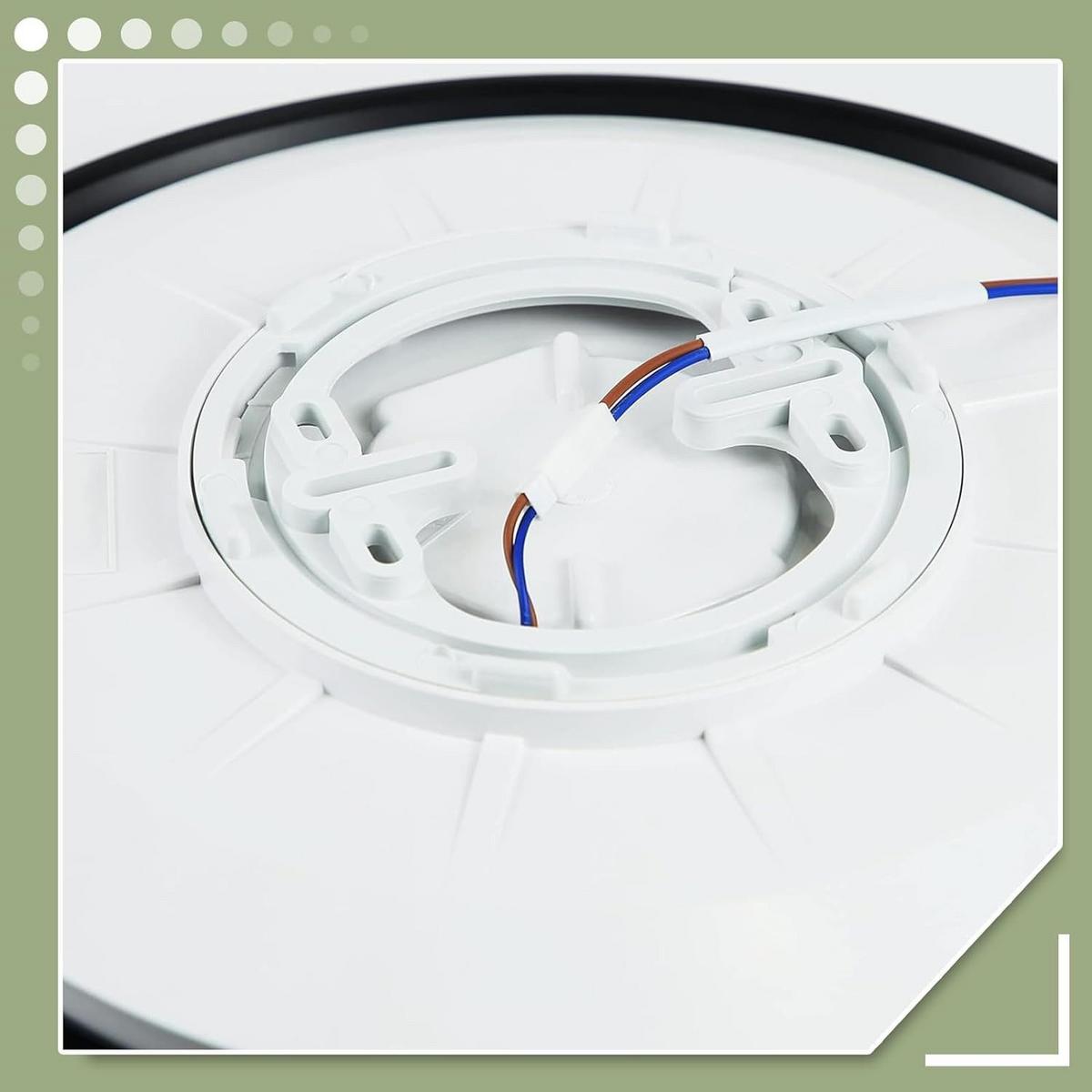 LED-DECKENLEUCHTE Frisbee 30 cm - Schwarz, Kunststoff (30/30/4cm) - Nettlife