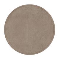 KURZFLORTEPPICH Waschbar, einfarbig, aus Polyester, Beige, Ø 80 cm - Beige, Textil (80/80cm) - KADIMA DESIGN