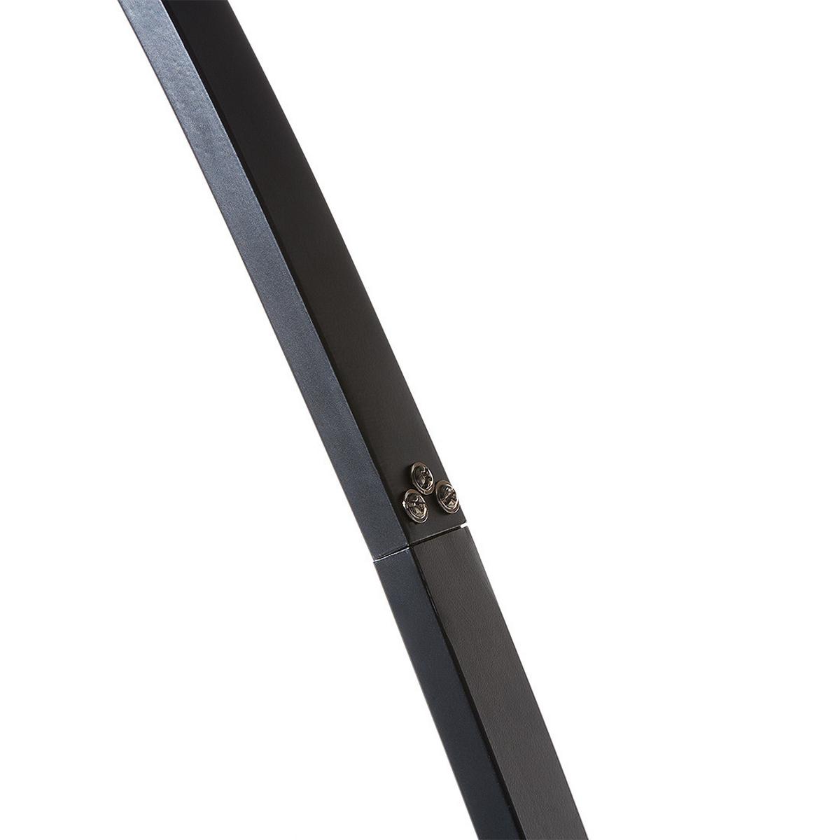 STEHLAMPE Benue 50/160/188 cm - Schwarz, Metall (50/160/188cm) - Beliani