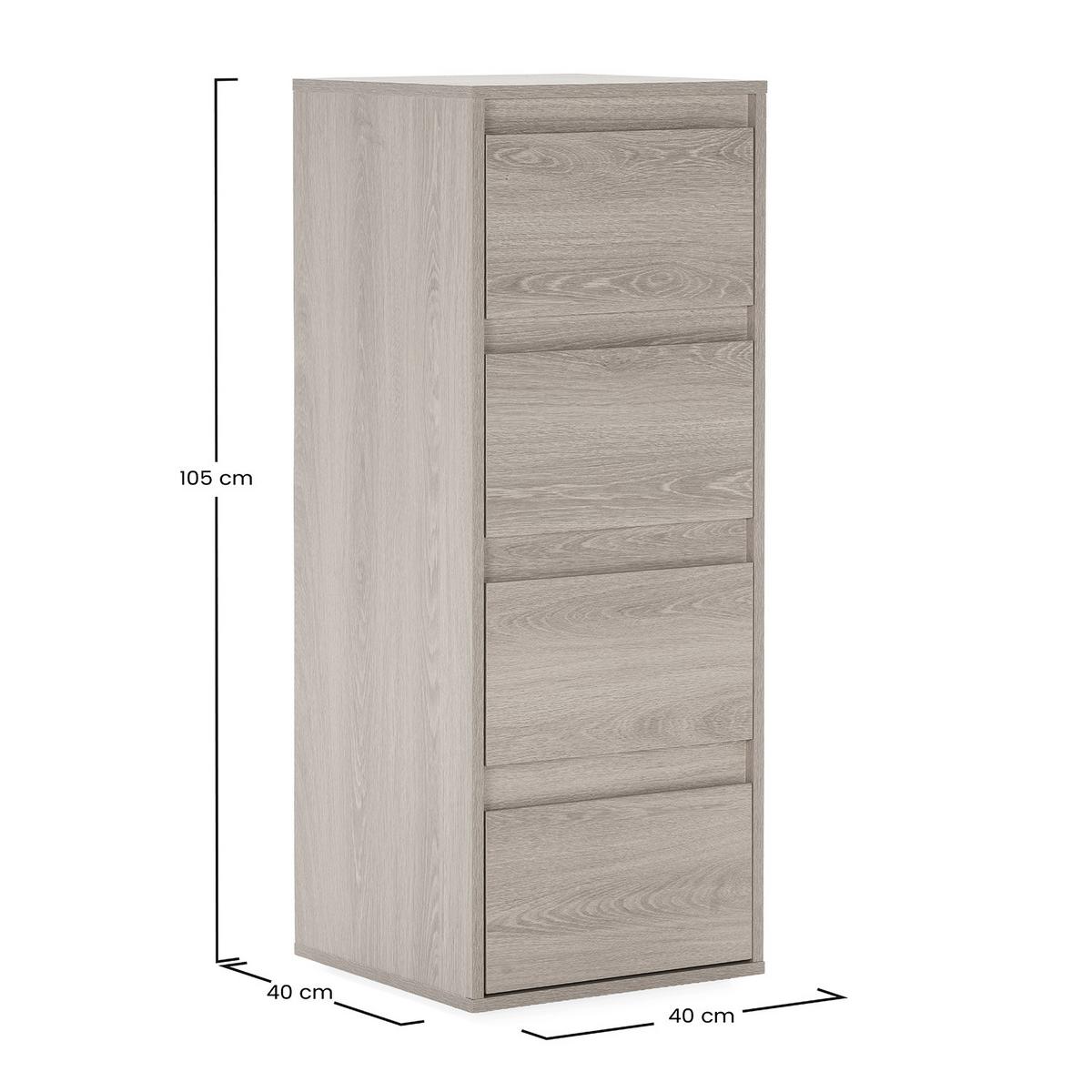 KOMMODE 40/105,2/40 Tori Eichenfarbe - Honigeiche, Holzwerkstoff (40/105.2/40cm) - VS Venta-stock