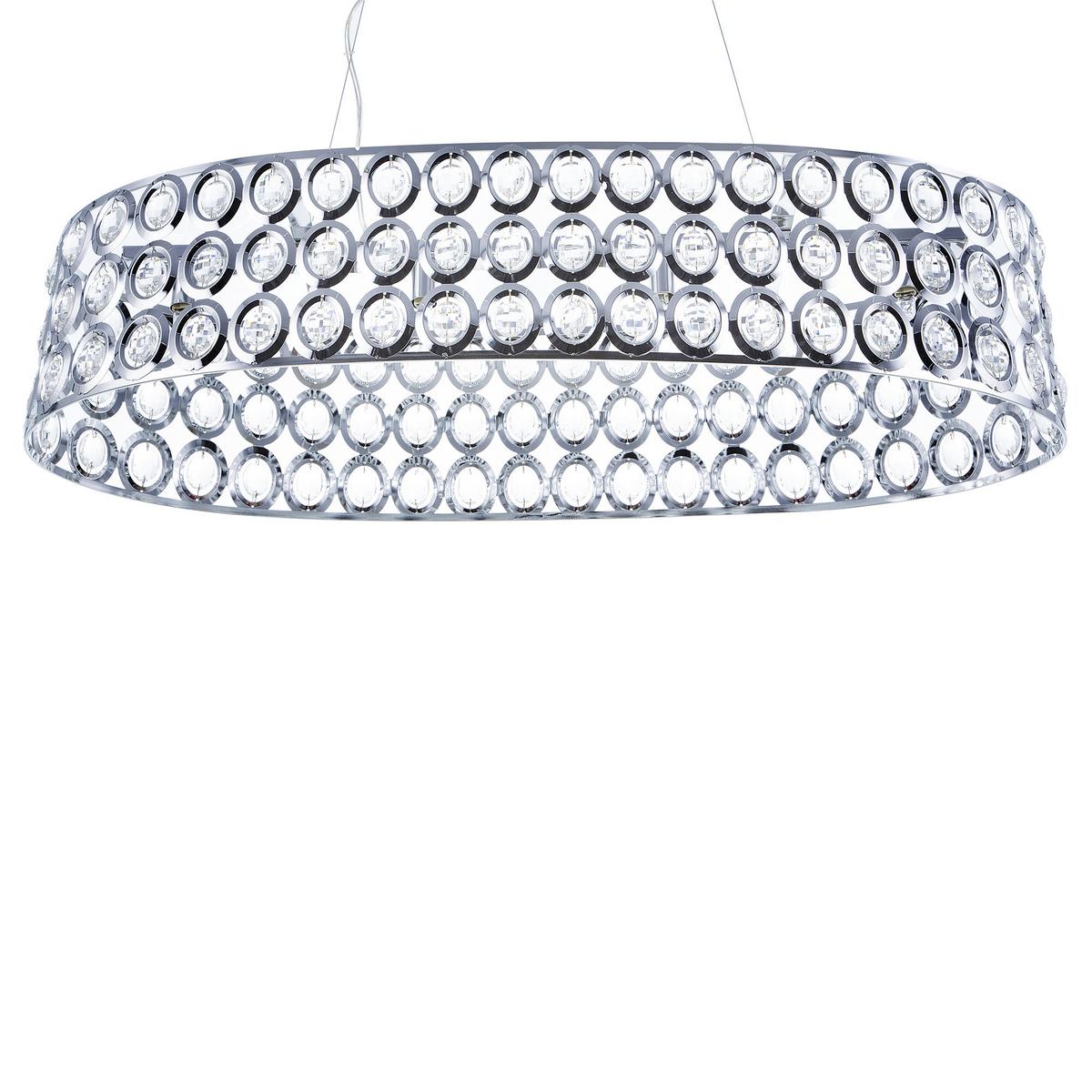 HÄNGELEUCHTE Tenna 93x29x133 cm - Silberfarben, Metall (29/93/133cm) - Beliani