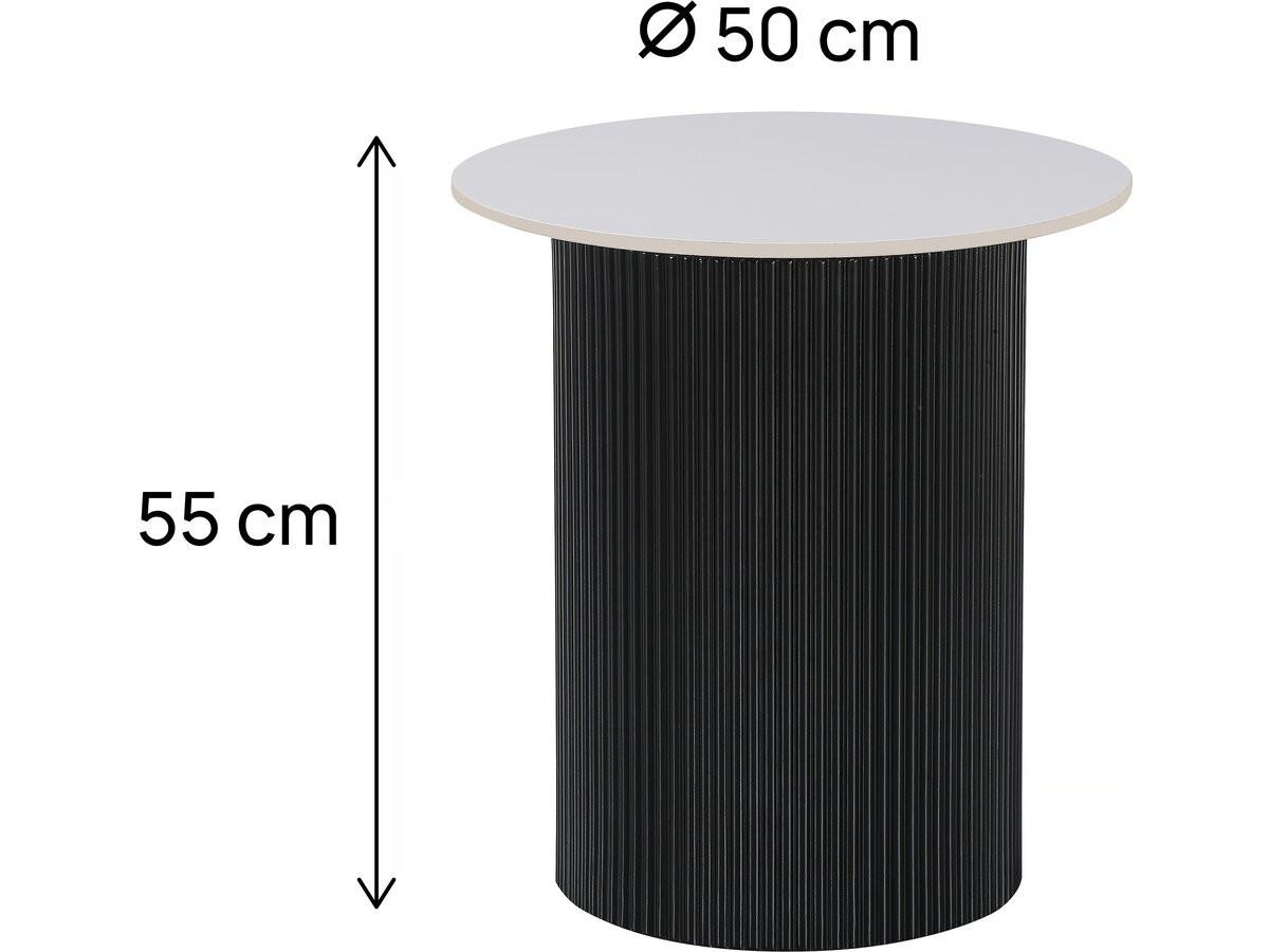 COUCHTISCH eclat Weiß - Weiß, Keramik (50/50/55cm) - Habitat Garten