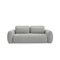 SOFA Carmela 3 Sitzplätze Grau - Grau, Holz (266/95/121cm) - Petits-meubles