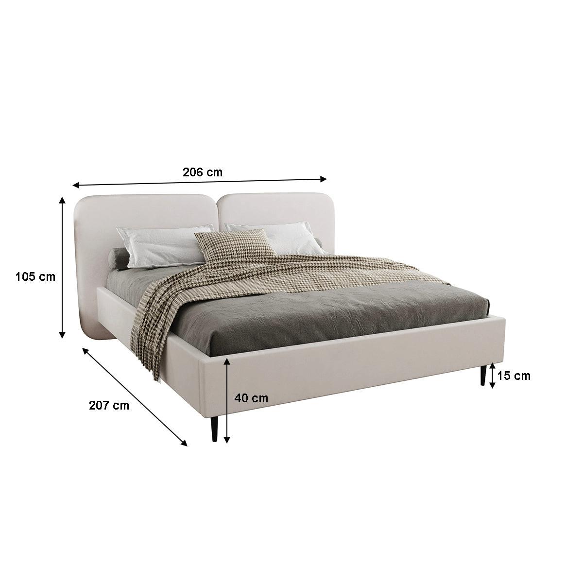 BOXBETT 160/200 Luz Weiß - Weiß, Holz (160/200cm) - Petits-meubles