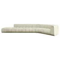 ECKSOFA modulares Sofa Tilmo-L2 - 490x194x70 cm Beige - Beige, Holzwerkstoff/Textil (490/194cm) - ALTDECOR