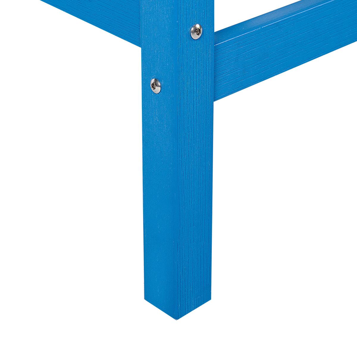 BARTISCH Blau Adirondack - Blau, Kunststoff (60/59/103cm) - Beliani