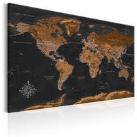 KUNSTDRUCK Schwarz 120/80 cm - Schwarz/Braun, Textil (120/80cm) - KUNSTLOFT