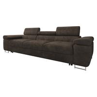 SCHLAFSOFA Torezio 3 Bis - Dunkelbraun, Holz/Textil (263/90/102cm) - MIRJAN24