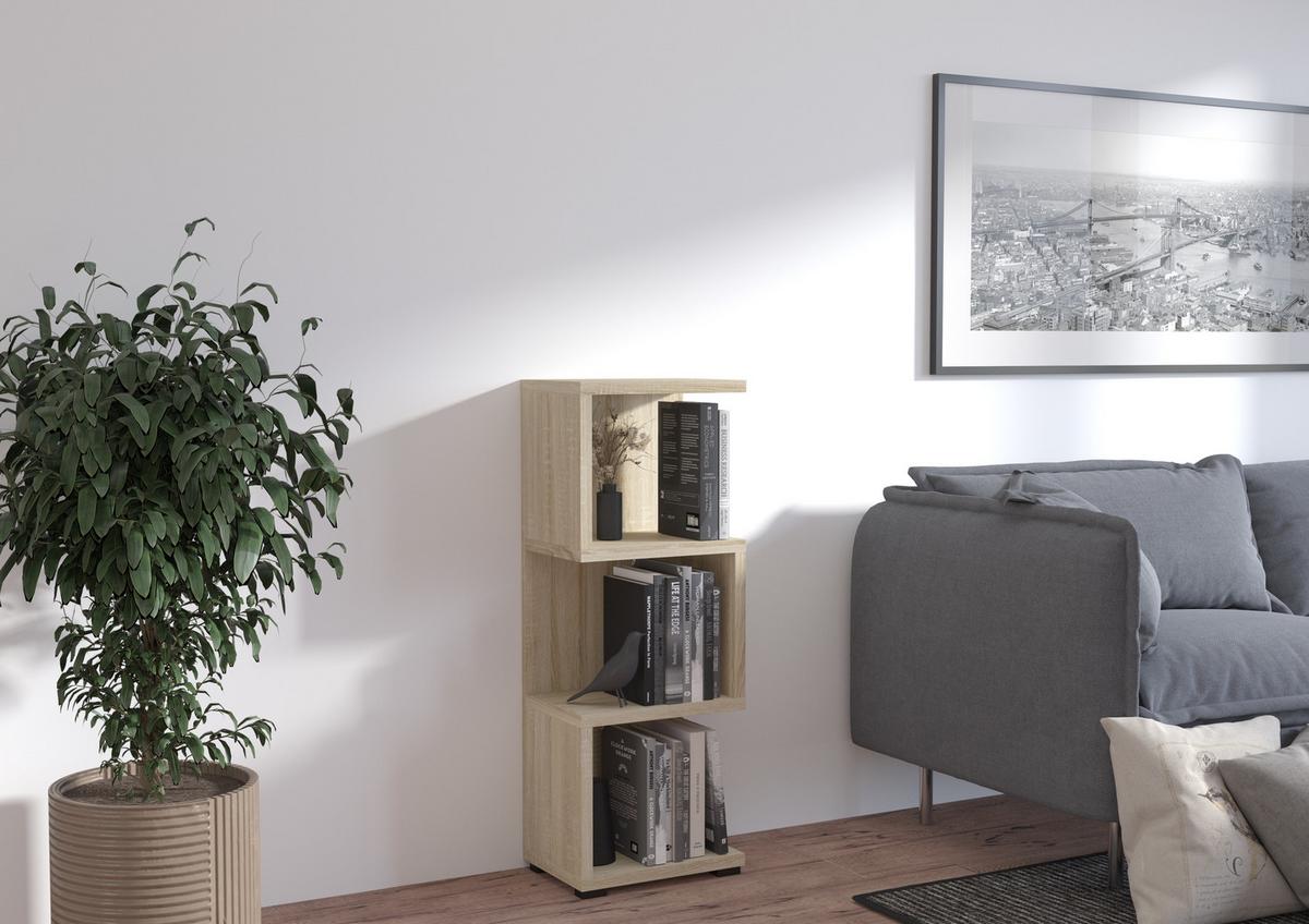 BÜCHERREGAL DUOMO 41,6x29,7x112,5 cm, Regal Sonoma Eiche - Sonoma Eiche, Holzwerkstoff (41.6/112.5/29.7cm) - MASSENO