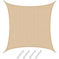 SONNENSEGEL Luftdurchlässig 400 cm Beige - Beige, Kunststoff (400/400cm) - Amanka