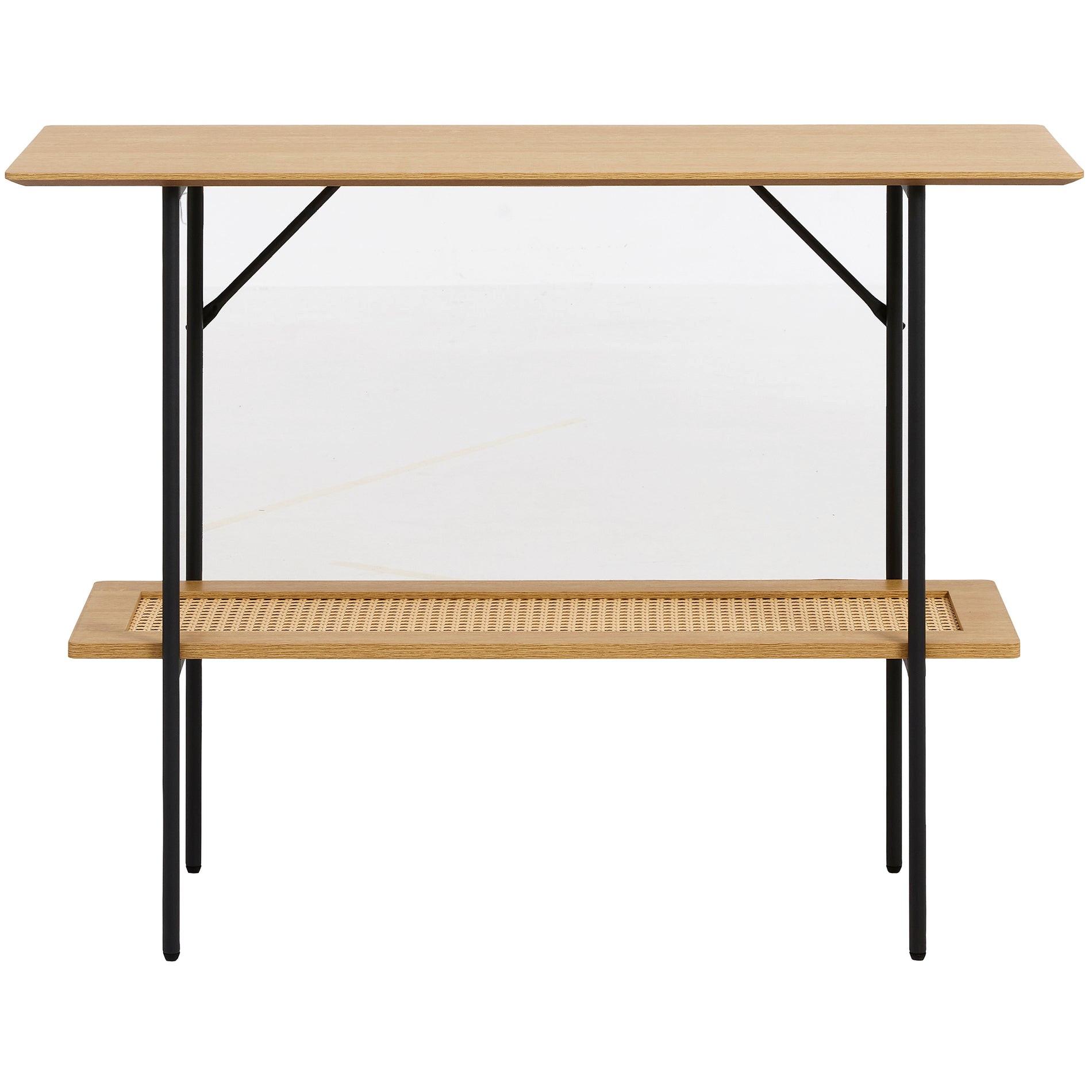 SCHMINKTISCH Mogest 100 cm - Beige/Schwarz, Holzwerkstoff/Metall (100/75/37cm) - Selsey