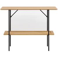 SCHMINKTISCH Mogest 100 cm - Beige/Schwarz, Holzwerkstoff/Metall (100/75/37cm) - Selsey