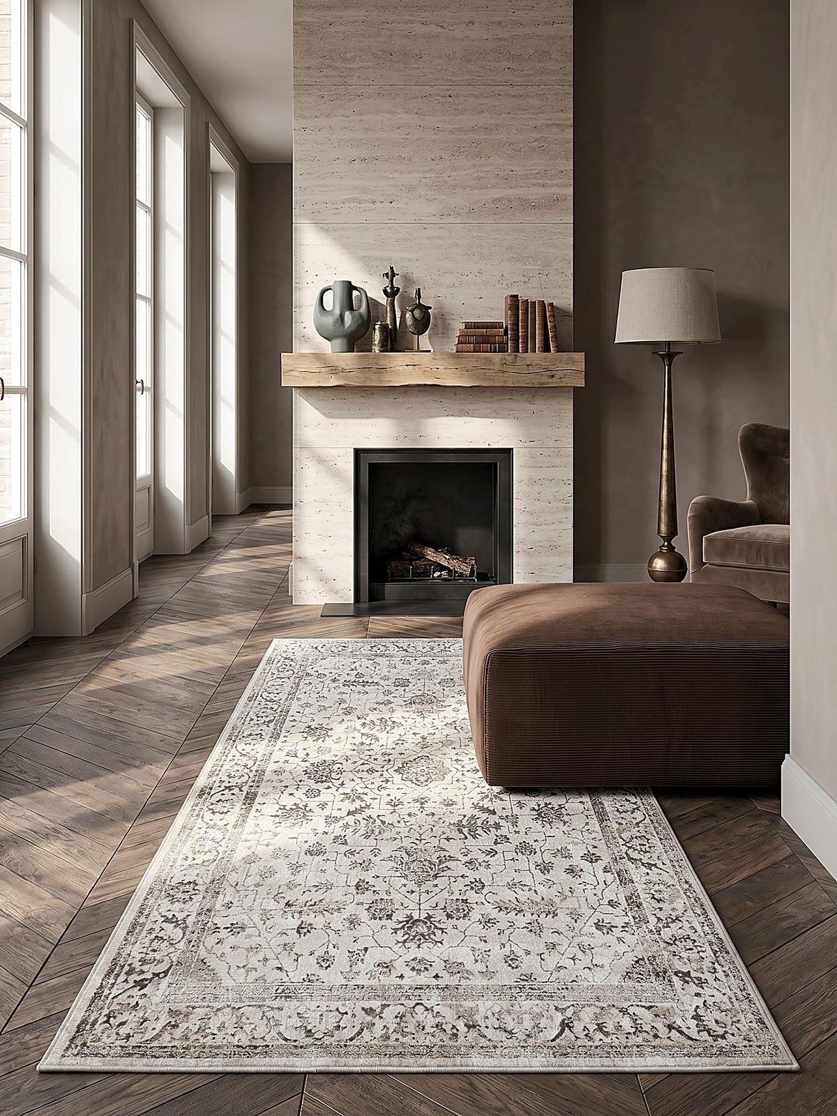 TEPPICHLÄUFER Orientalisch KAVALA Polyester Creme 80 x 150 cm - Beige, Textil (80/150cm) - KADIMA DESIGN
