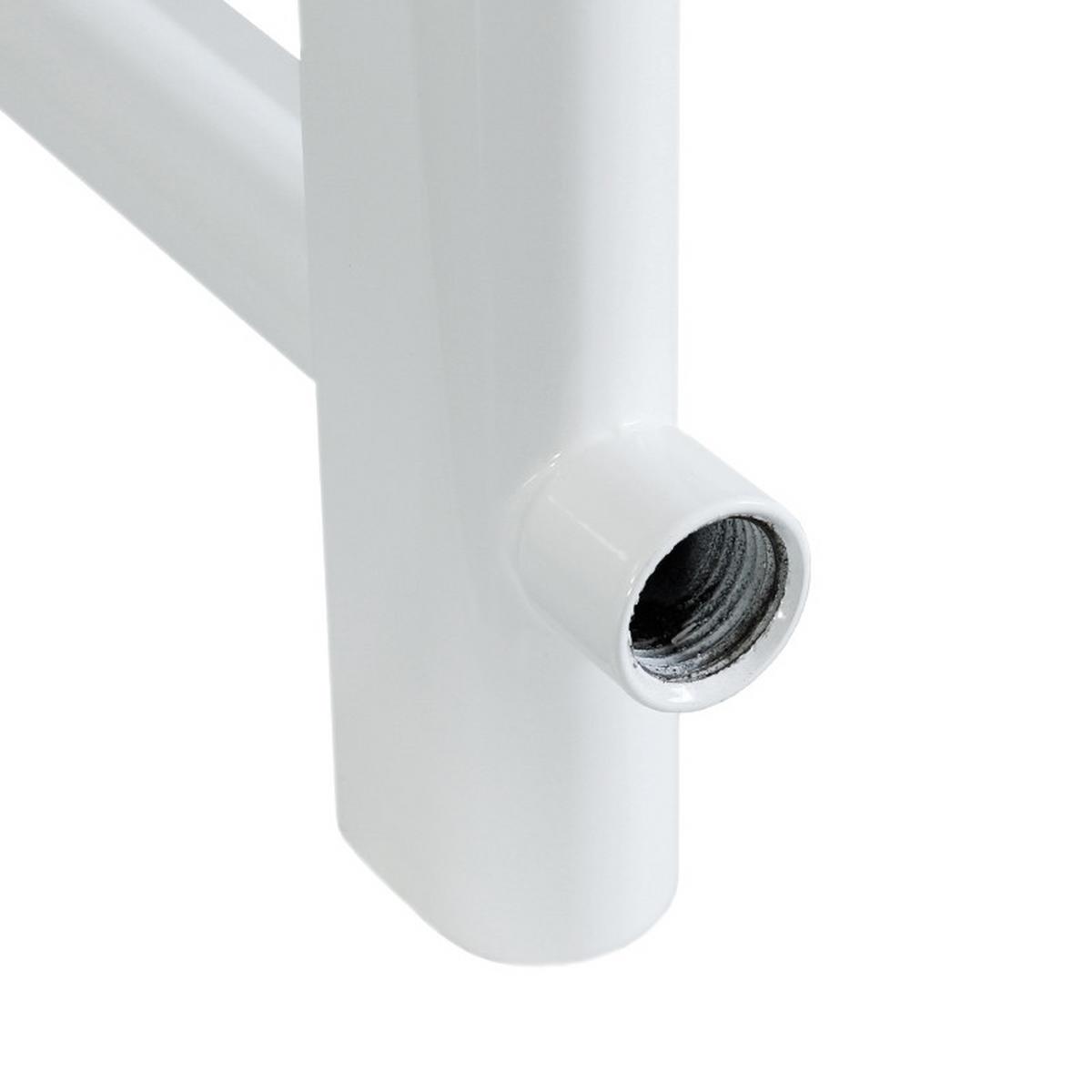 BADHEIZKÖRPER Sahara 500x1600 mm Weiß gerade mit Thermostatventil Set - Weiß, Metall (50/160/3cm) - LuxeBath