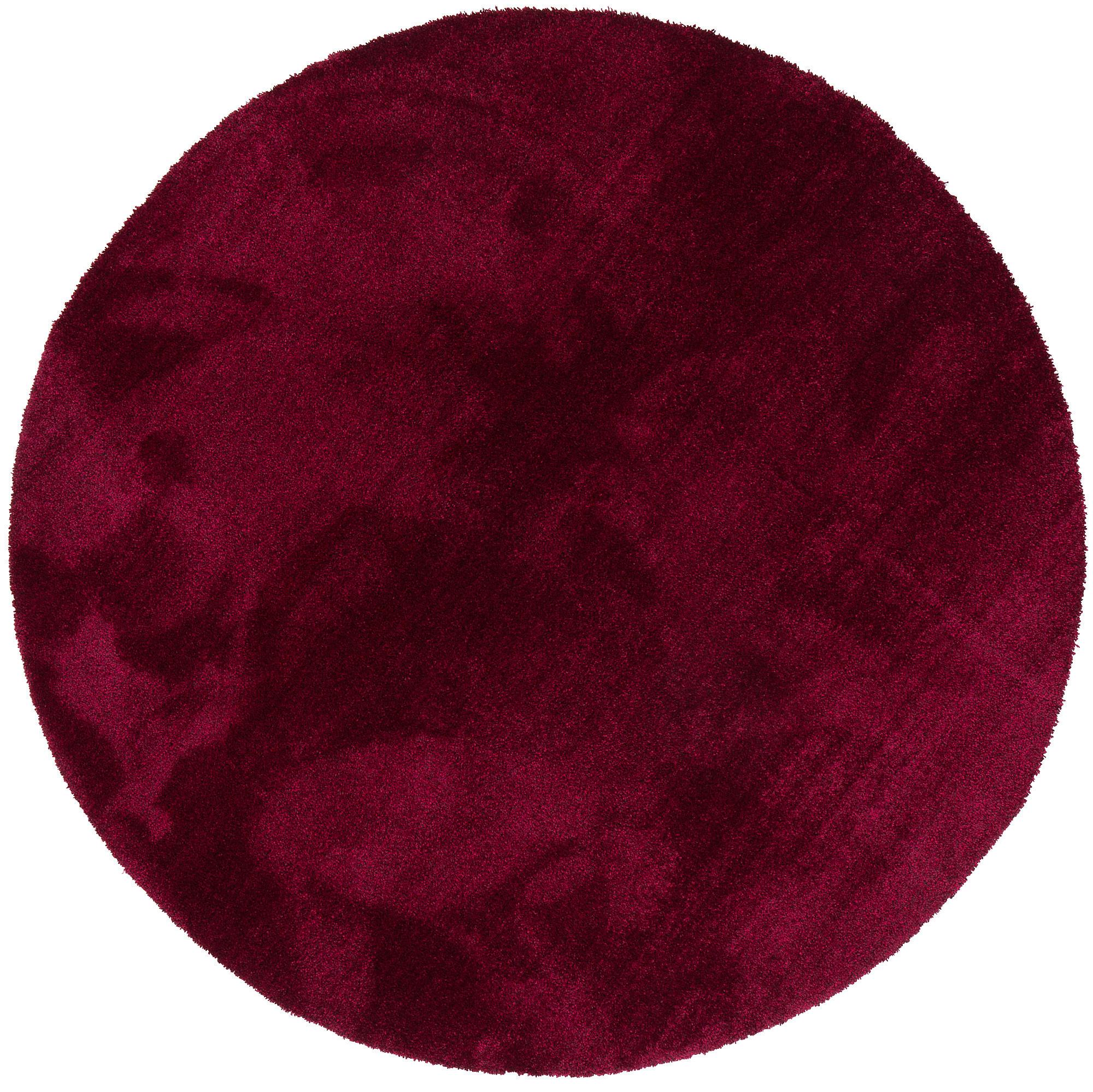 SUPER SOFT HOCHFLORTEPPICH LIVORNO RUND - Weinrot, Textil (200/200cm) - Snapstyle