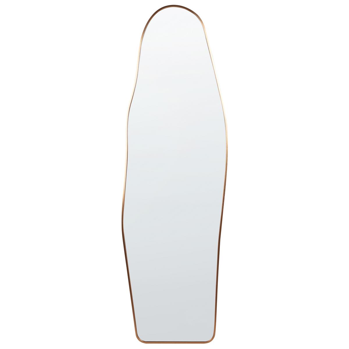 STANDSPIEGEL 160 cm Metall Gold Larche - Goldfarben, Metall (50/160/3cm) - Beliani