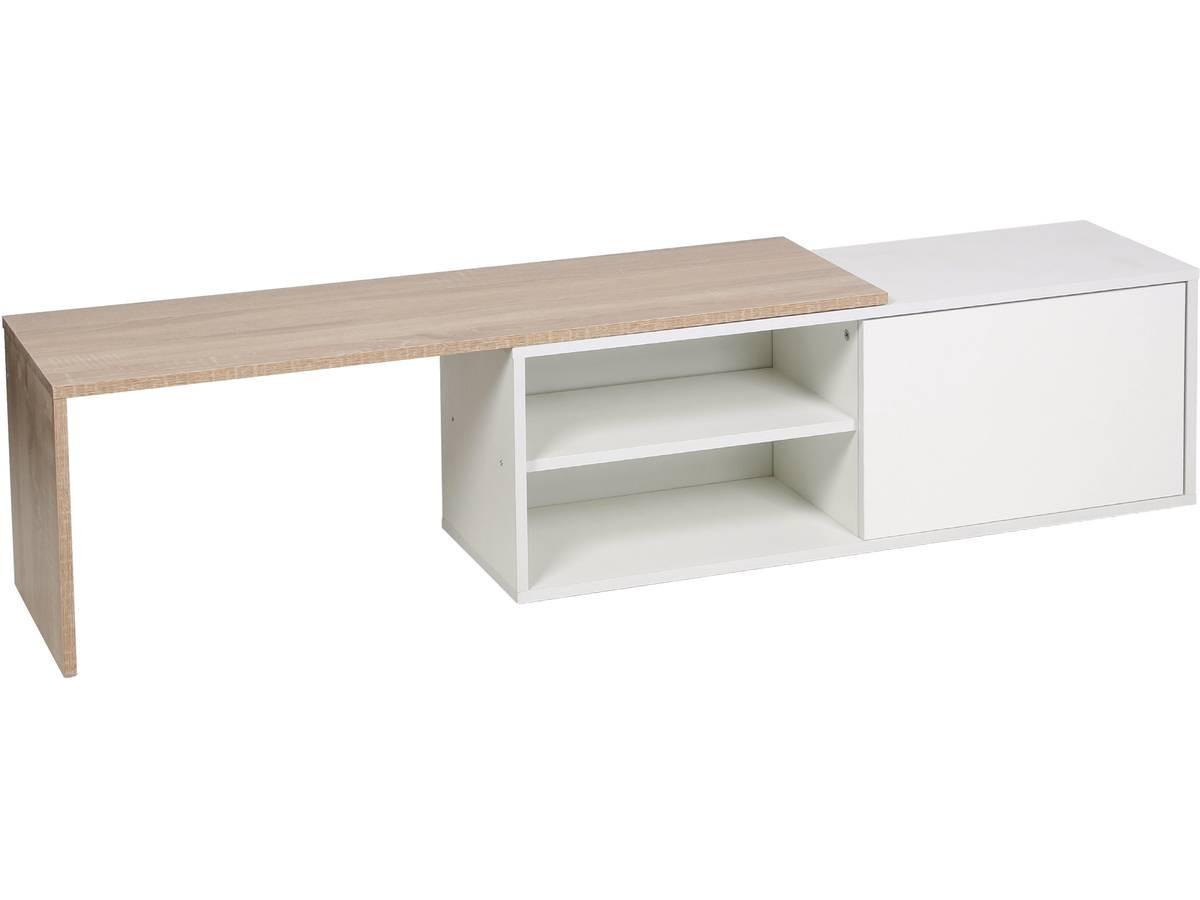 COUCHTISCH melinda weiss - Weiß, Holz (209/32/36cm) - Habitat Garten