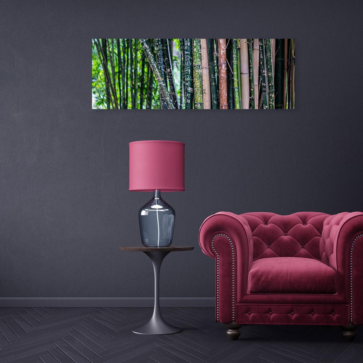 KUNSTDRUCK Grün 90/30 cm - Grün, Textil (90/30cm) - KUNSTLOFT