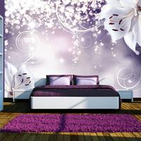 SELBSTKLEBENDE FOTOTAPETE 392/280 cm - Lila/Weiß, Kunststoff/Textil (392/1cm) - KUNSTLOFT