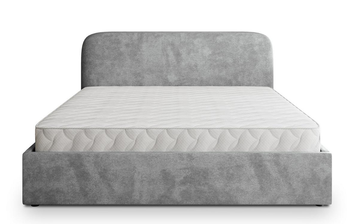 POLSTERBETT RENIVE K 200x200 cm mit Bettkästen - Hellgrau - Hellgrau, Holz/Textil - MASSENO