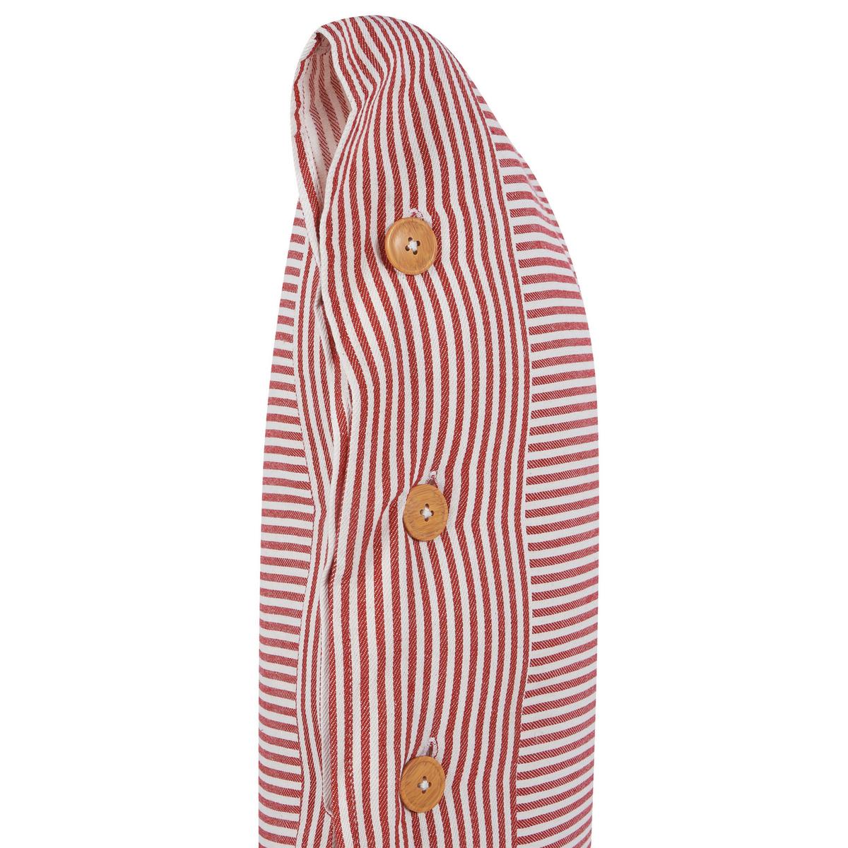 DEKOKISSEN 2er-Set Rot 40/60 cm Aalita - Rot/Weiß, Textil (60/40cm) - Beliani