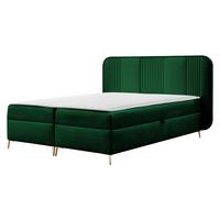 BOXBETT Fandy - H3 - Goldfarben/Grün, Holz/Textil (120/200cm) - MIRJAN24