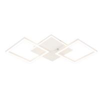 LED-DECKENLEUCHTE Malsom 62.8/29.5/7.4 cm - Weiß, Metall (29.5/62.8/7.4cm) - Nettlife