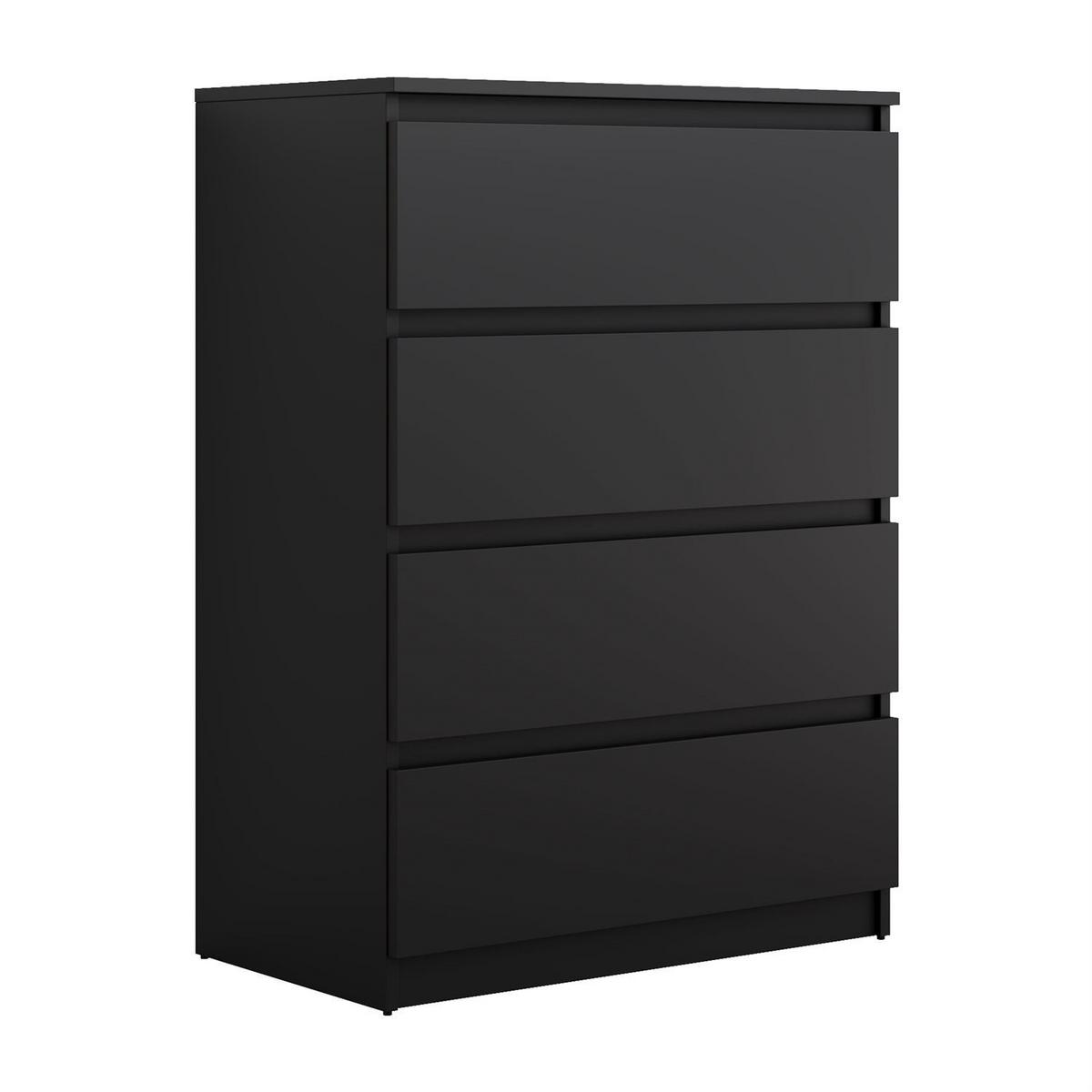 HIGHBOARD HANA M4 70 Schwarz matt - Schwarz, Holzwerkstoff (70/97/40cm) - Lookway