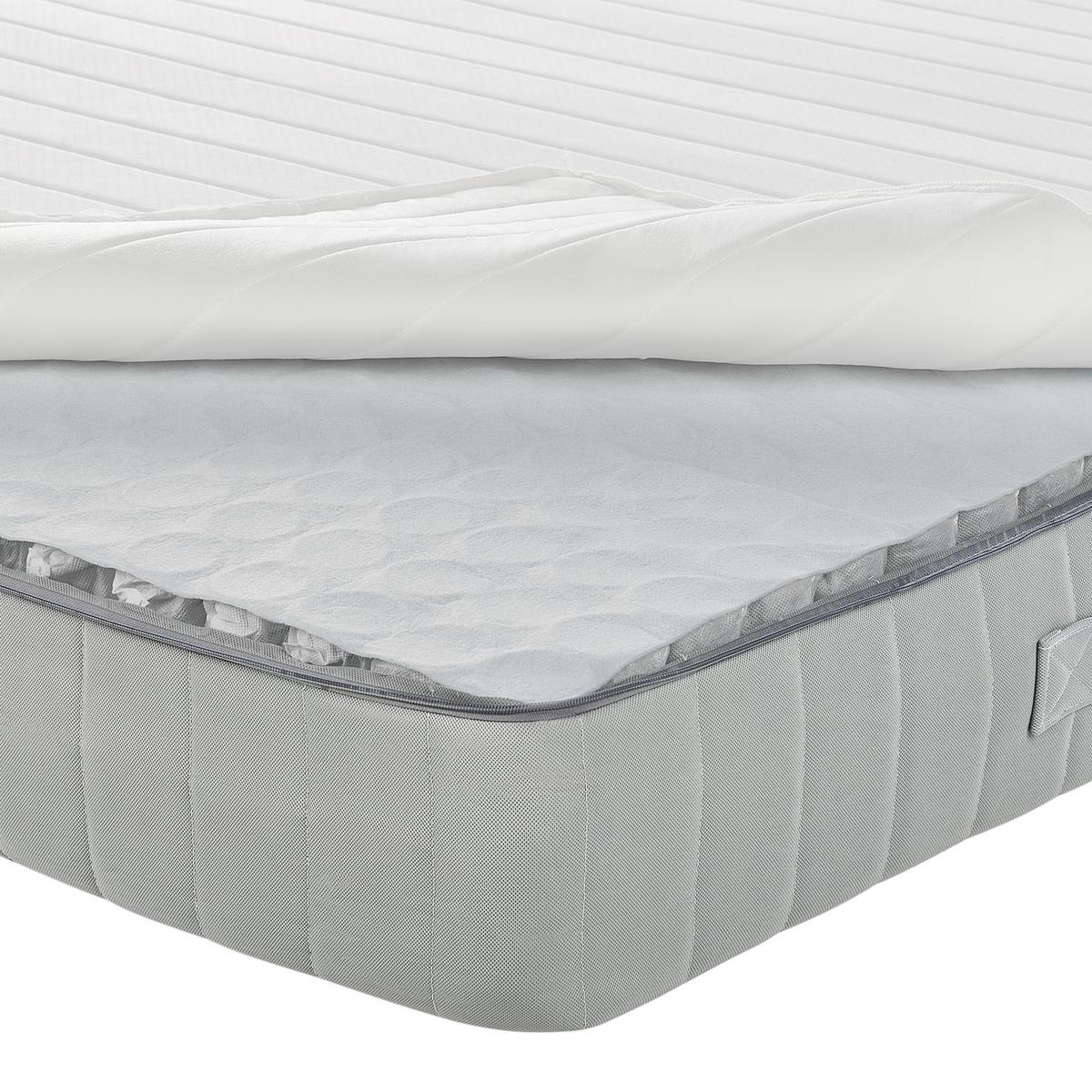 TASCHENFEDERKERNMATRATZE H2/3 Mittel 160/200 cm Roomy - Weiß, Textil (160/200cm) - Beliani
