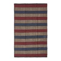 JUTETEPPICH Streifen-Muster 90/150 cm - Multicolor, Naturmaterialen (90/150cm) - Homescapes