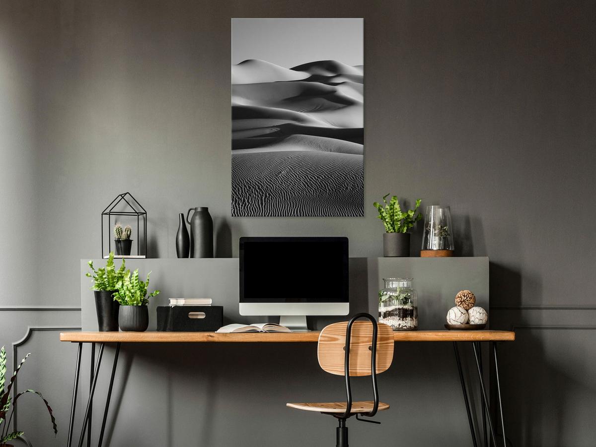 KUNSTDRUCK Schwarz-Weiß 40/60 cm - Schwarz, Textil (40/60cm) - KUNSTLOFT