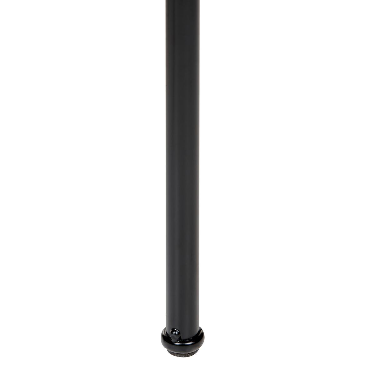 ESSZIMMERSTUHL 2er-Set Metall schwarz/hellgrau Andover - Hellbraun/Schwarz, Metall (50/75/50cm) - Beliani