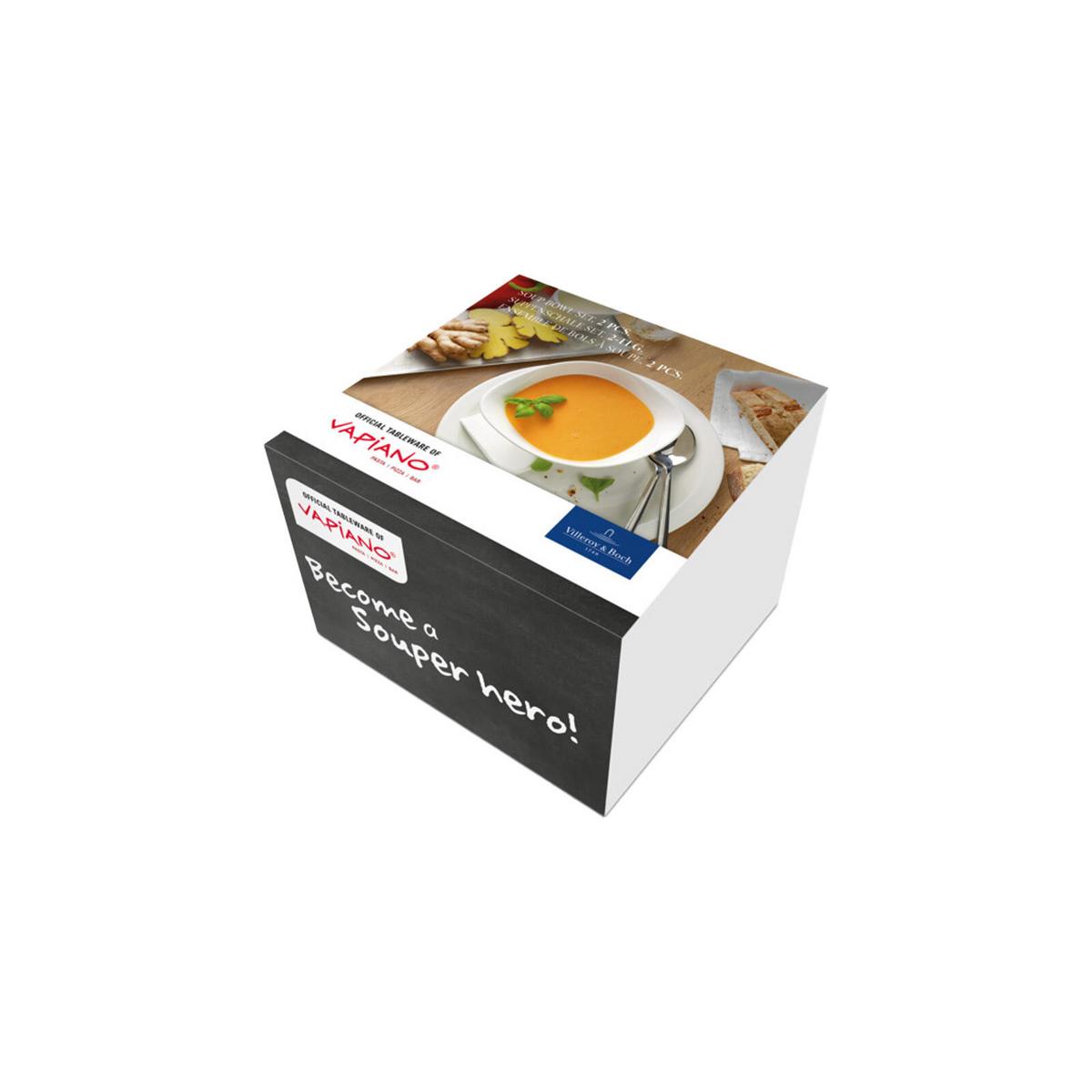 SUPPENSCHALEN Vapiano weiß 18 x 16 cm 2er Set - Weiß, Keramik (1cm) - Villeroy & Boch