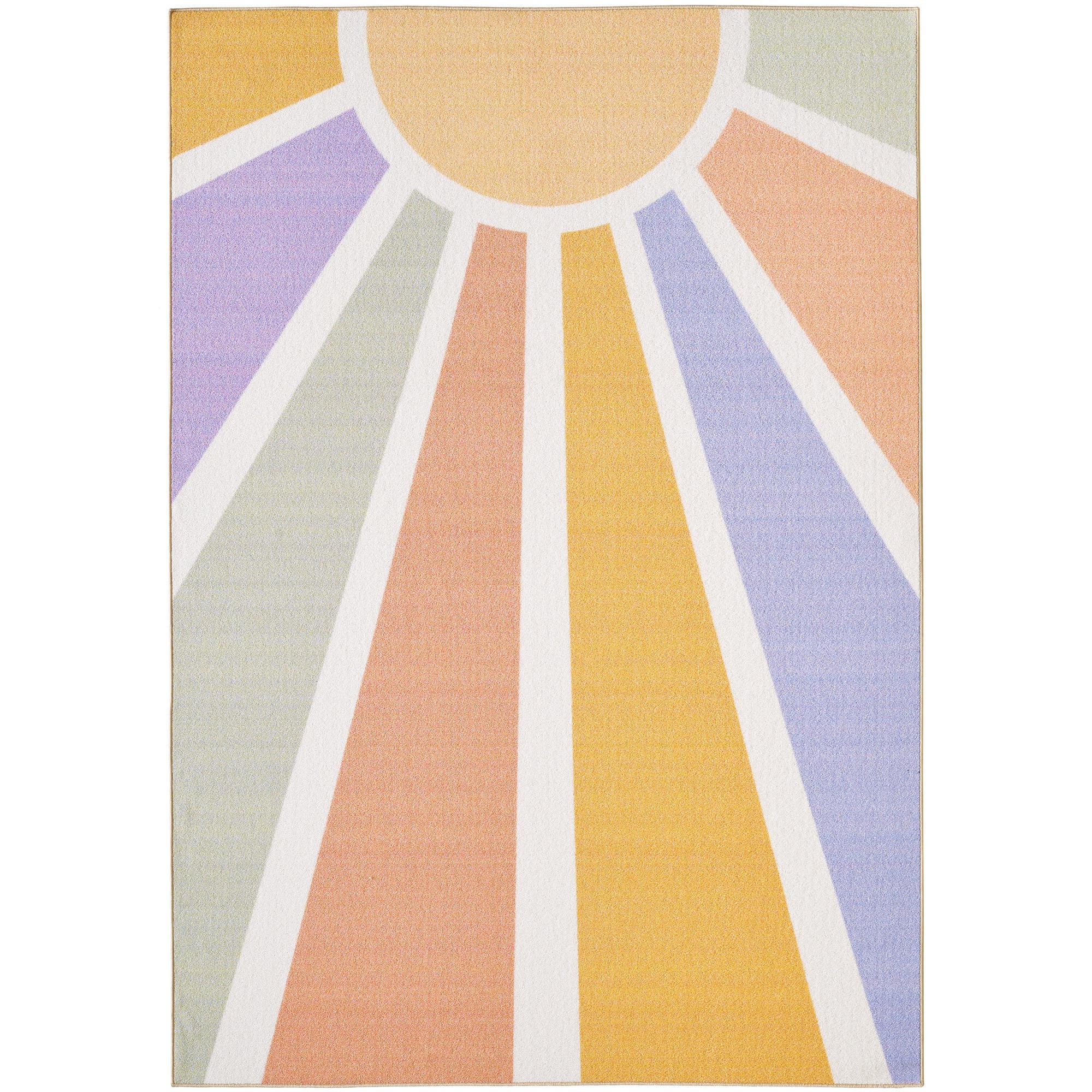SPIELTEPPICH TRAUN in Bunt, mit Sonnenstrahlen-Motiv, 120 x 170 cm - Multicolor, Textil (170/120cm) - KADIMA DESIGN