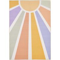 SPIELTEPPICH TRAUN in Bunt, mit Sonnenstrahlen-Motiv, 120 x 170 cm - Multicolor, Textil (170/120cm) - KADIMA DESIGN