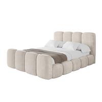 POLSTERBETT mit Bettkasten, Fußteil und Lattenrost, Boxbett ohne Matratze - KALA-Z 140x200 Beige - Beige, Holzwerkstoff/Textil (140/200cm) - ALTDECOR