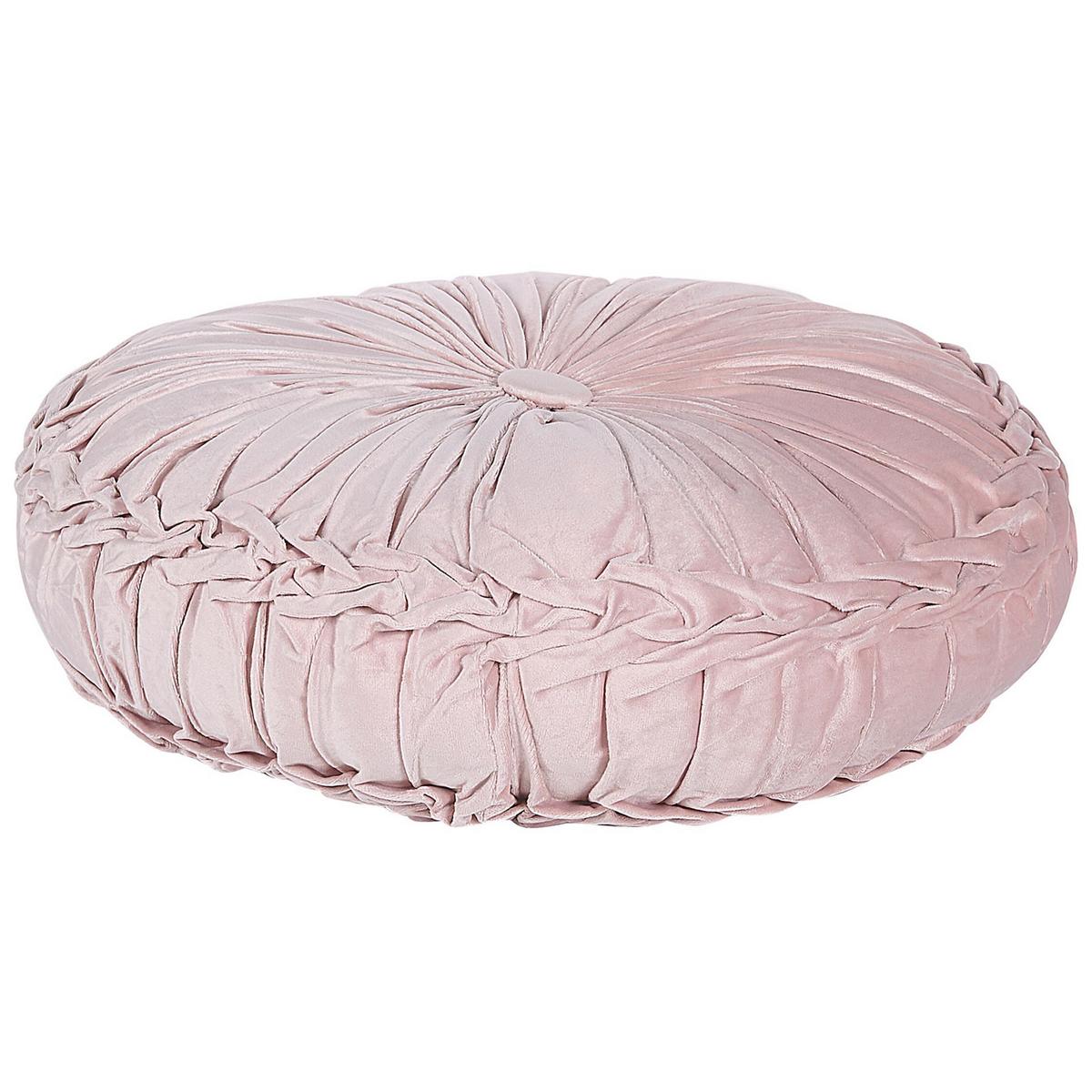 DEKOKISSEN Pastellrosa 40/40 cm Udala - Pink, Textil (40/40cm) - Beliani