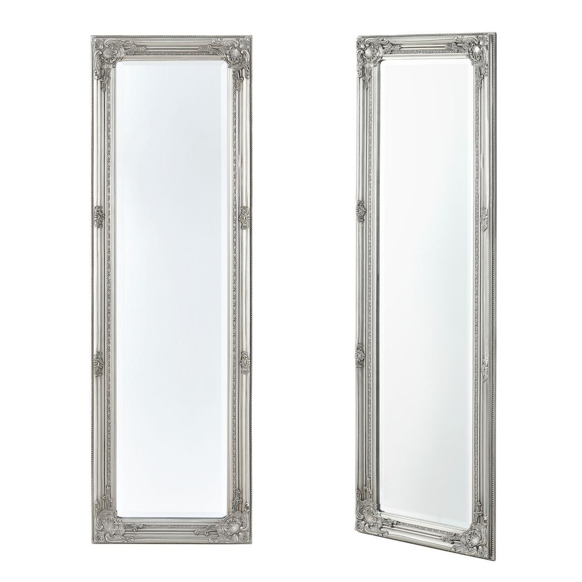 WANDSPIEGEL Livorno - Silberfarben, Glas/Holz (28.5/132/118cm) - [en.casa]