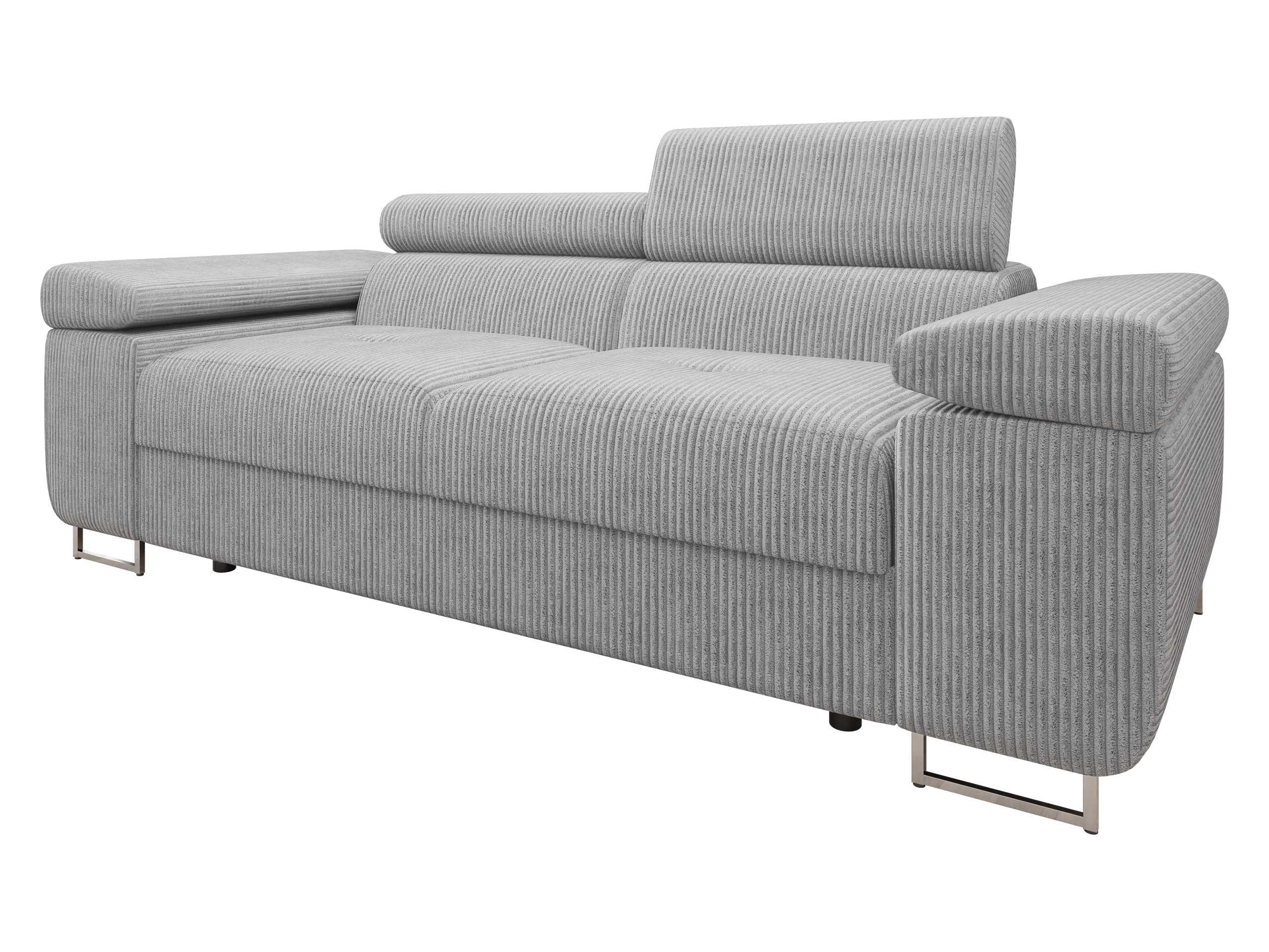 SOFA Torezio 2 Cord - Grau, Holz/Textil (198/90/102cm) - MIRJAN24