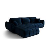 ECKSOFA Misato In Monolith - Dunkelblau, Holzwerkstoff/Textil (175/280cm) - Fun Möbel