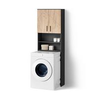 WASCHMASCHINENSCHRANK Ronco Goldkraft Eiche/Anthrazit 64 x 190.5 cm - Honigeiche/Anthrazit, Holzwerkstoff (64/190.5/26cm) - Livinity®