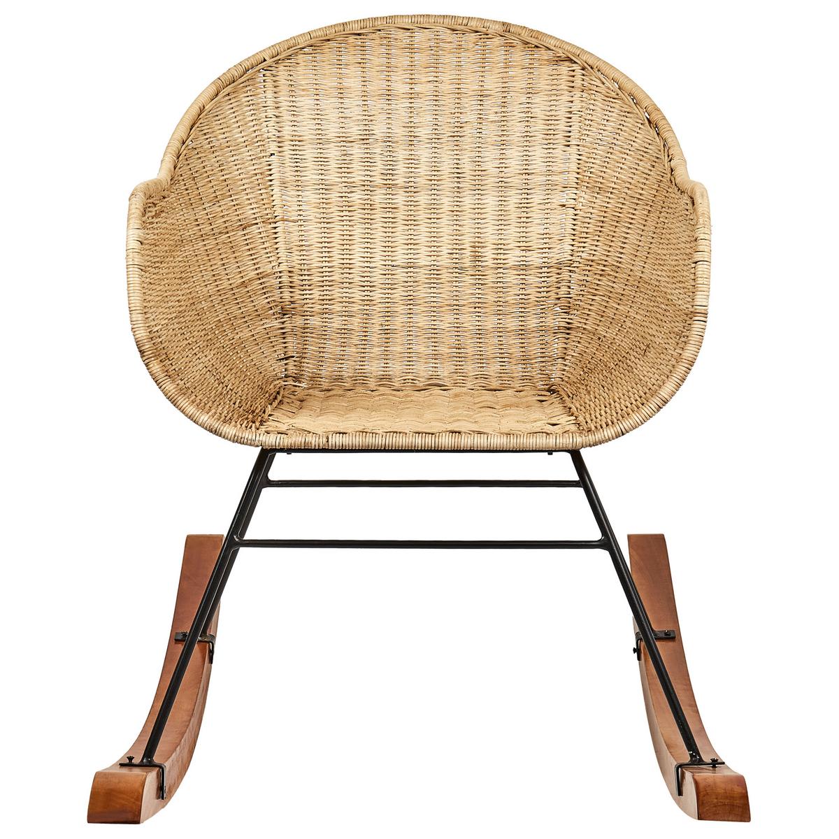 SCHAUKELSTÜHLE 2er Set Naturfarben Lavinio - Naturfarben, Naturmaterialien (61/80/98cm) - Beliani