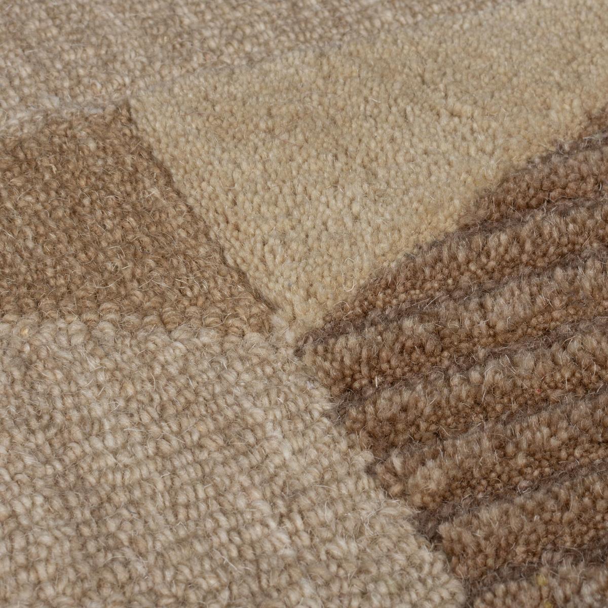 WOLLTEPPICH ESK, geometrisch, Braun, 120 x 170 cm - Braun, Textil (120/170cm) - KADIMA DESIGN