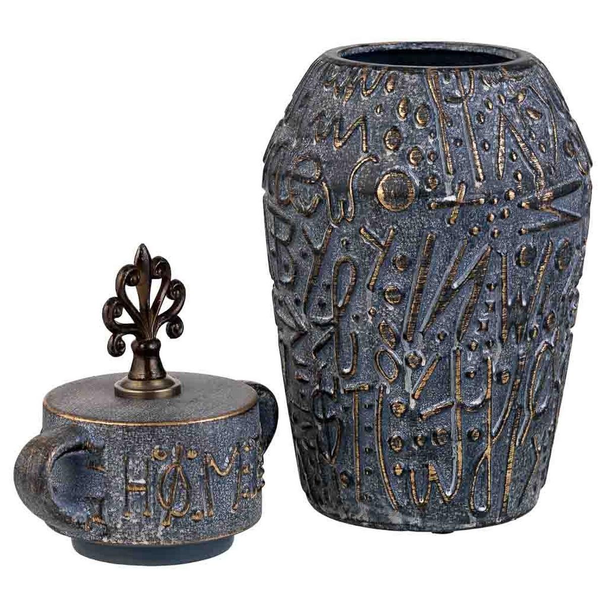 VASE aus Keramik, grau, 18x40cm - Grau, Keramik (40cm) - Wanderlust