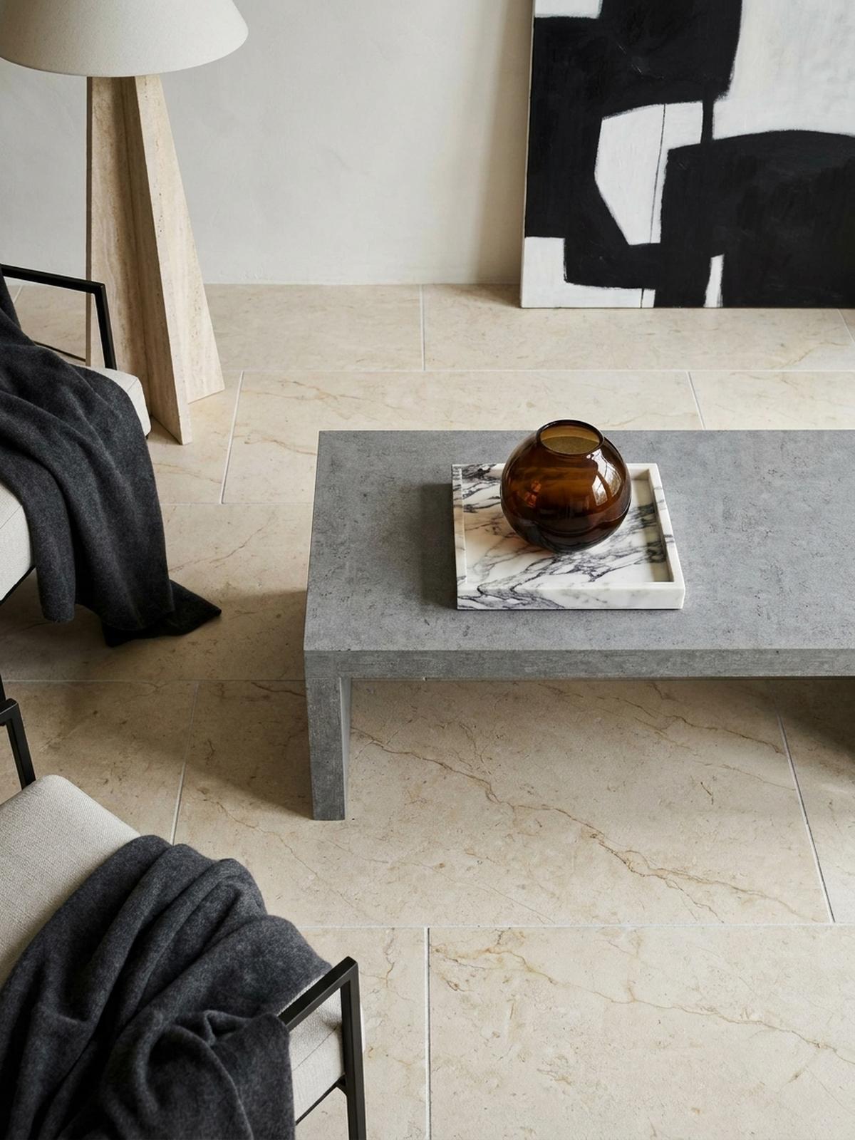 COUCHTISCH in Beton-Optik, zeitloses Design, rechteckig, schlicht, Grau 110x55x35 cm - Grau, Holzwerkstoff (55/110/35cm) - KADIMA DESIGN