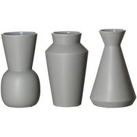 VASEN-SET Kalmar grau 20 cm 3-tlg. - Grau, Keramik (20cm) - Ritzenhoff Breker