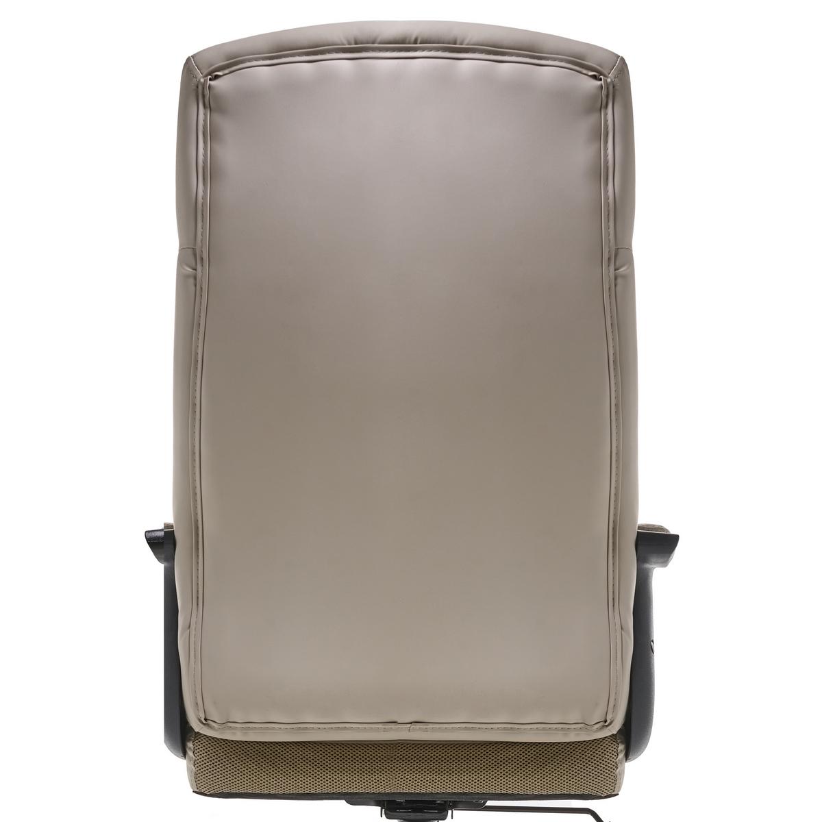 CHEFSESSEL Beige Guru - Beige/Schwarz, Kunststoff (65/114/73cm) - Beliani